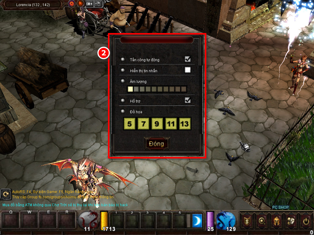 Chức năng chính của Game MU Huyền Bí